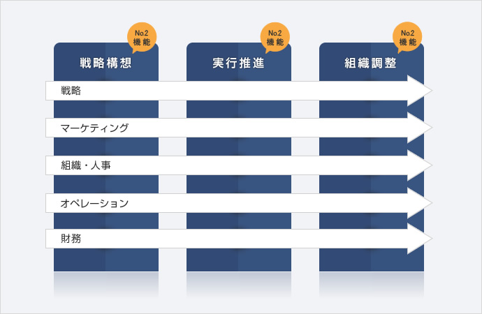 戦略構想/実行進行/組織調整